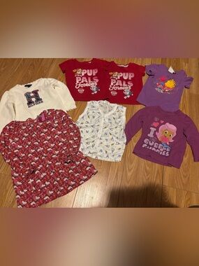 2T top bundle character paw patrol, hello kitty & more